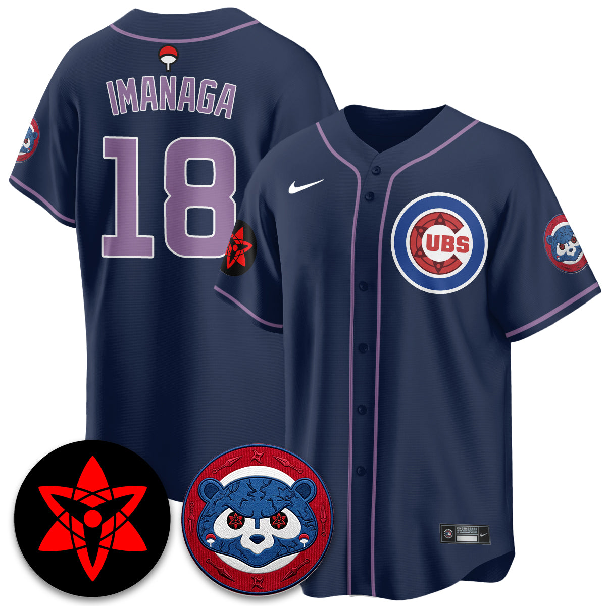 Chicago Cubs Uchiha Sasuke Vapor Limited Jersey - Stitched