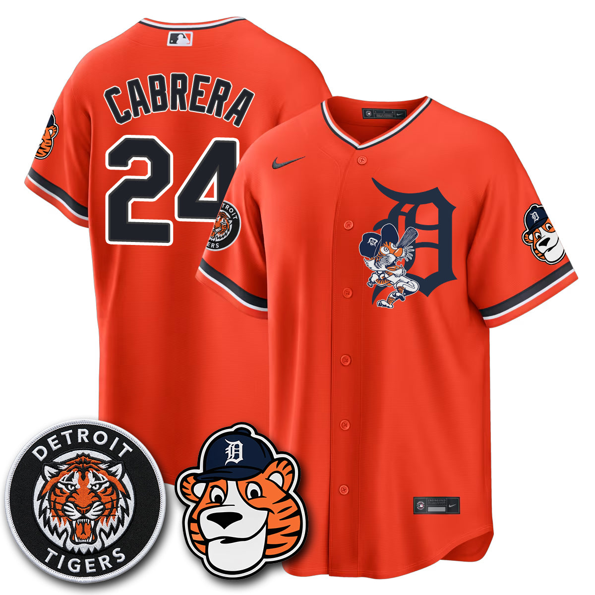 Detroit Tigers Paws Edition Vapor Limited Jersey - Stitched