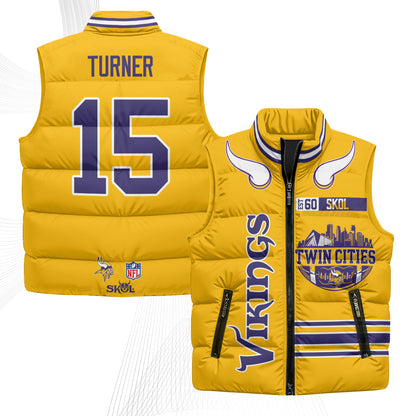 MIN Twin City Puffer Vest - Printed