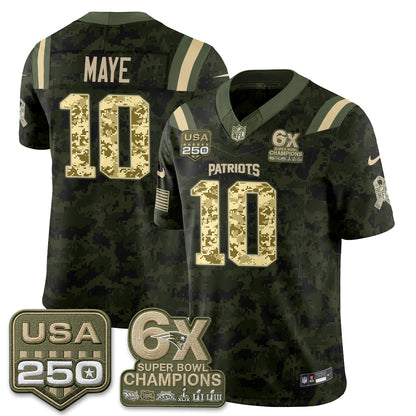 NE 2026 Salute to Service Edition Vapor Jersey - Stitched