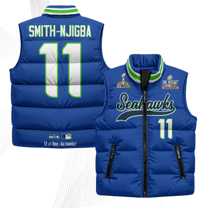 SEA S.Bowl Champs Puffer Vest - Printed