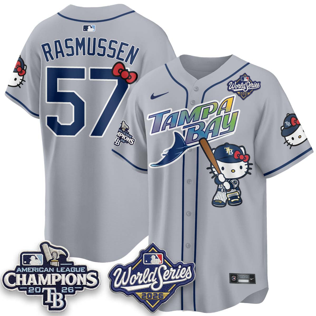 TB 2026 AL Champions x Meow KT Vapor Jersey - Stitched