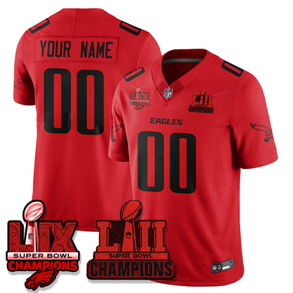 Philadelphia Eagles Dark Side Edition Vapor Custom Jersey - Stitched