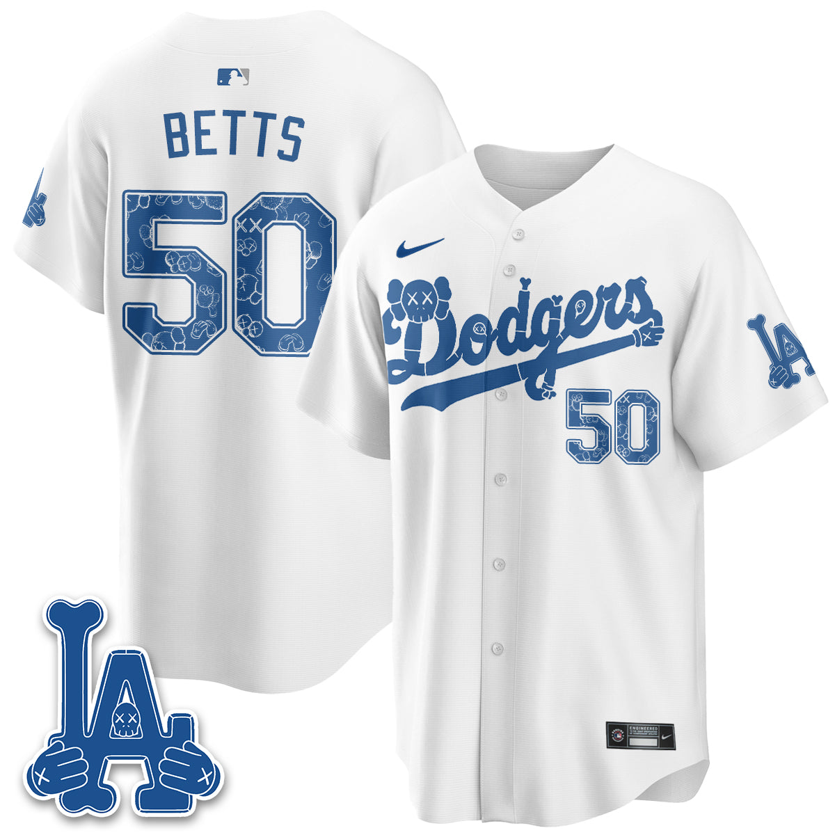 Los Angeles Dodgers x KAWS Edition Vapor Jersey V2- Stitched