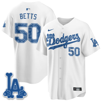 Los Angeles Dodgers x KAWS Edition Vapor Jersey V2- Stitched