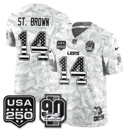 DET 2026 Salute to Service Vapor Jersey - Stitched