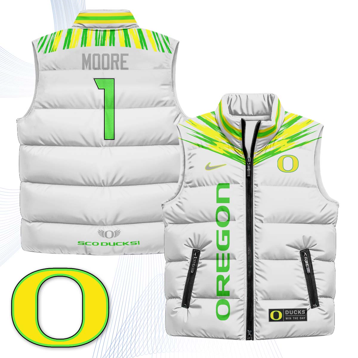 ORE "Origin of Speed" Puffer Vest - Printed