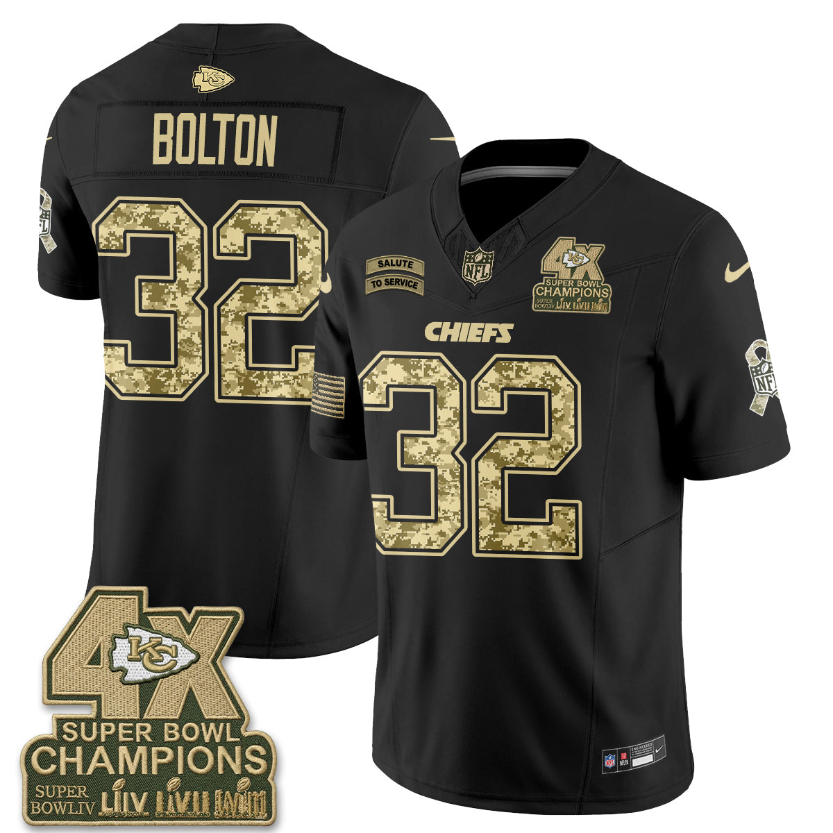 KC 2026 Salute to Service Vapor Jersey V2- Stitched