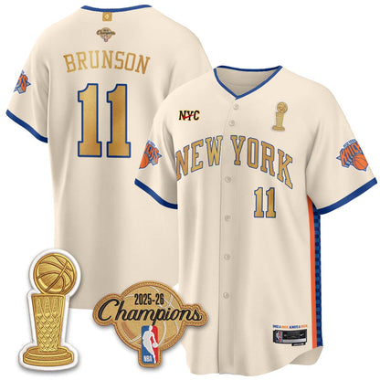 NYK Champions Night Baseball Vapor Jersey - Stitched