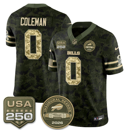 Buffalo Bills 2026 Salute to Service Edition Vapor Jersey V2- Stitched