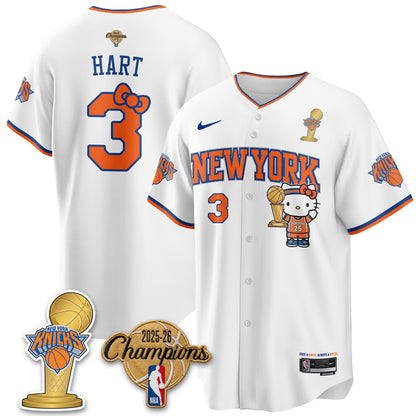 New York Knicks 2026 NBA Champions x Meow Kitty Vapor Jersey - Stitched