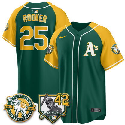 OAK 2026 Jackie Robinson Day - Celebrating 125 Years Limited Vapor Jersey - All Stitched