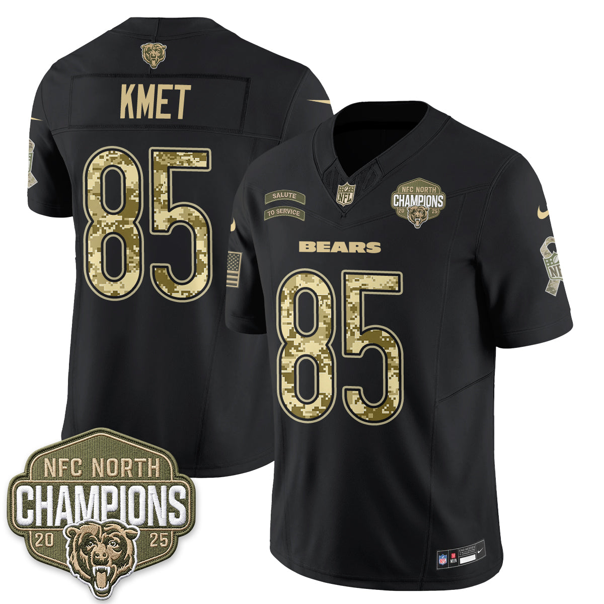 Chicago Bears 2026 Salute to Service V2 Vapor Jersey - Stitched