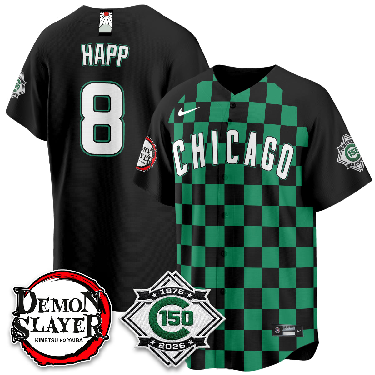 Chicago Cubs Demon Slayer Vapor Limited Jersey - Stitched