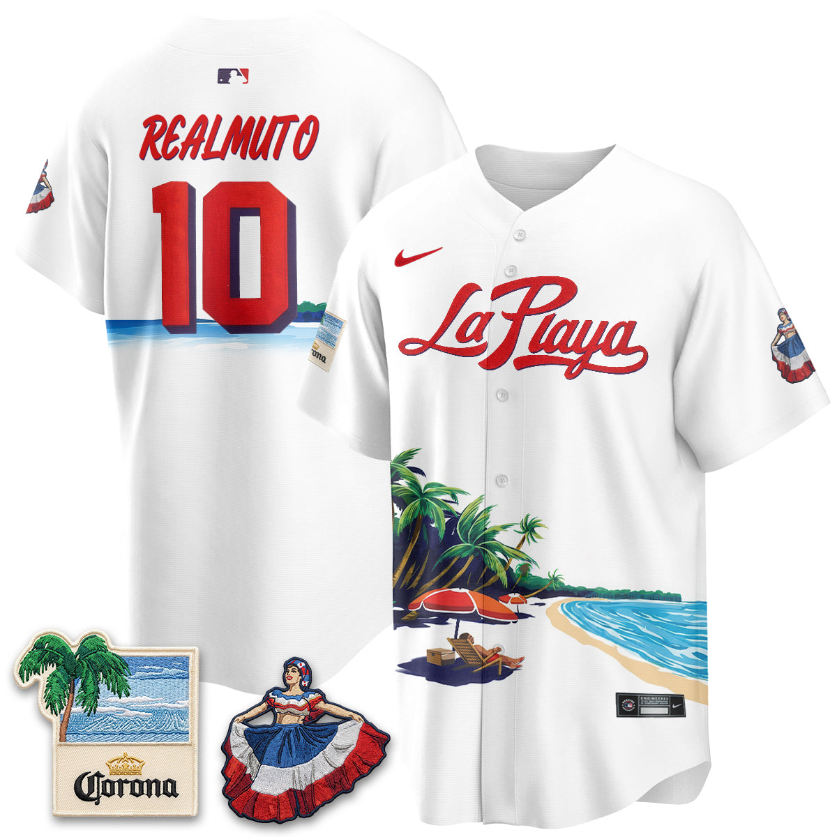 Philadelphia Phillies Beach Connect "La Playa" Edition Vapor Jersey- Patch Stitched