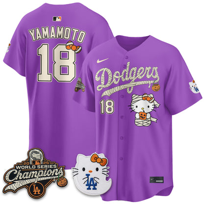 Los Angeles Dodgers Halloween 2026 Vapor Jersey V2- Stitched