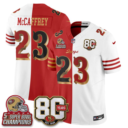 San Francisco 49ers Rivalries Split Edition Vapor Jersey - Stitched