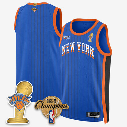 NYK 2026 NBA Champions Gold Edition Vapor Jersey - Stitched n3