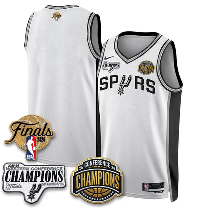 SAS 2026 NBA Western Conference Champions Vapor Jersey - Stitched