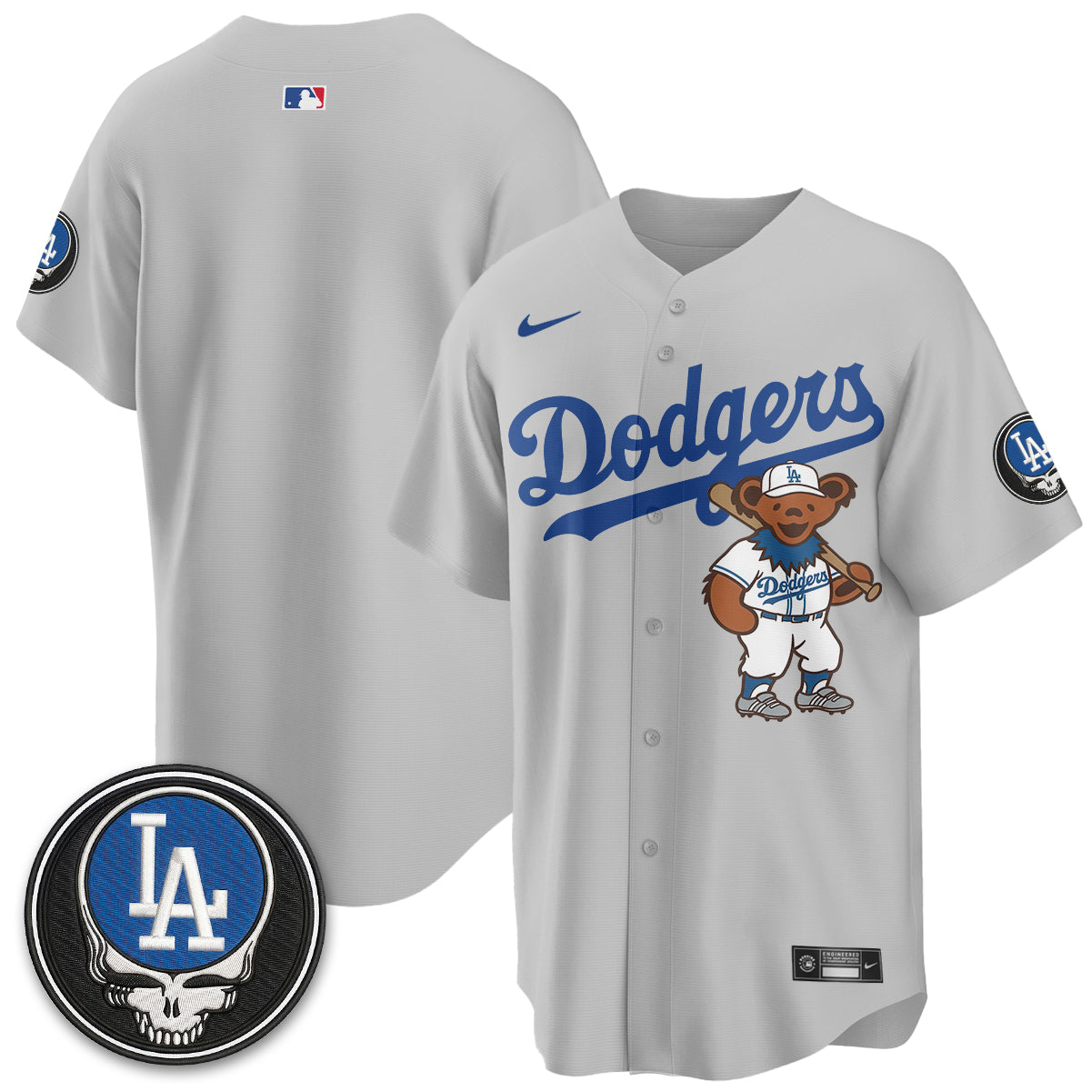 Los Angeles Dodgers x Grateful Dead Edition Vapor Jersey - Stitched