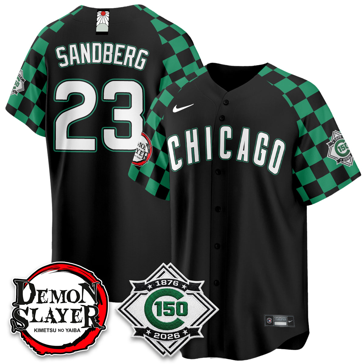 Chicago Cubs Demon Slayer Vapor Limited Jersey - Stitched