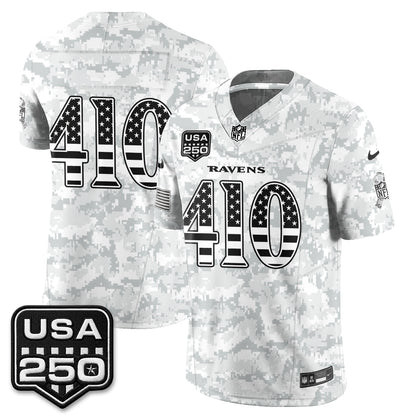 Baltimore Ravens 2026 Salute to Service Vapor Jersey - Stitched