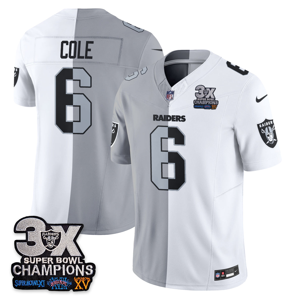 Las Vegas Raiders Split Edition Vapor Jersey - Stitched