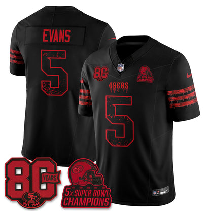 San Francisco 49ers Slasher Edition Vapor Jersey - Stitched
