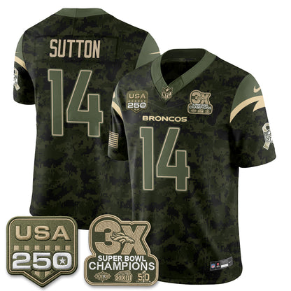 Denver Broncos 2026 Salute to Service Edition Vapor Jersey - Stitched