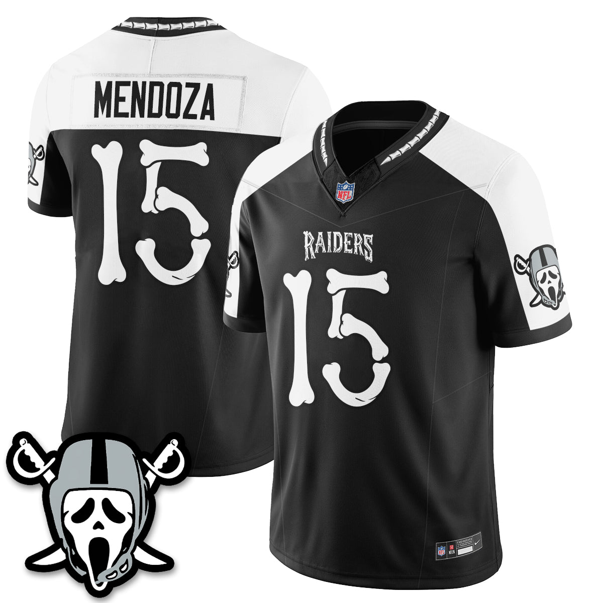 Las Vegas Raiders x Ghost Face Edition Vapor Jersey - Stitched