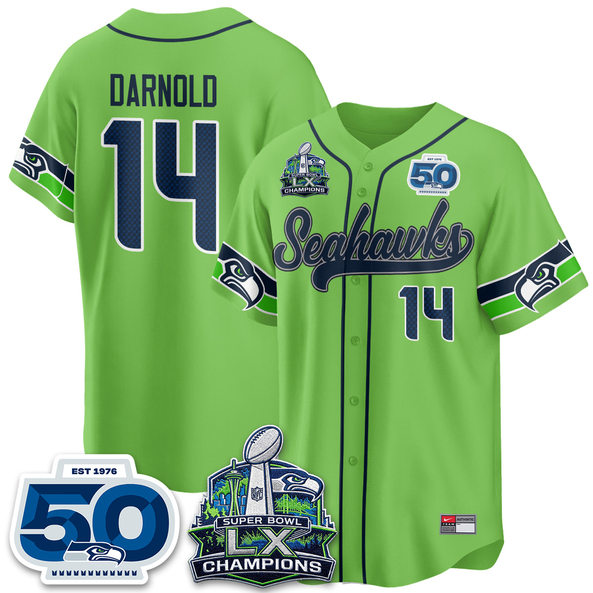 SEA SB LX Champs Vapor Baseball Jersey - Stitch