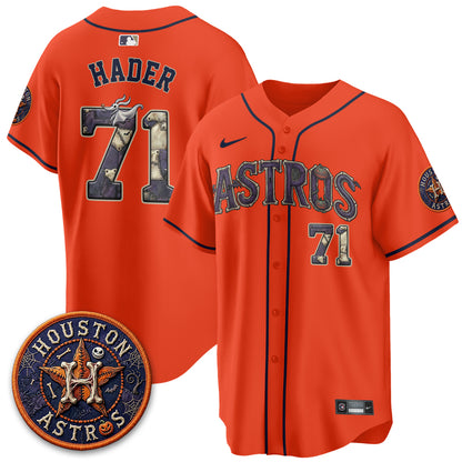 Houston Astros Nightmare Vapor Limited Jersey - Stitched