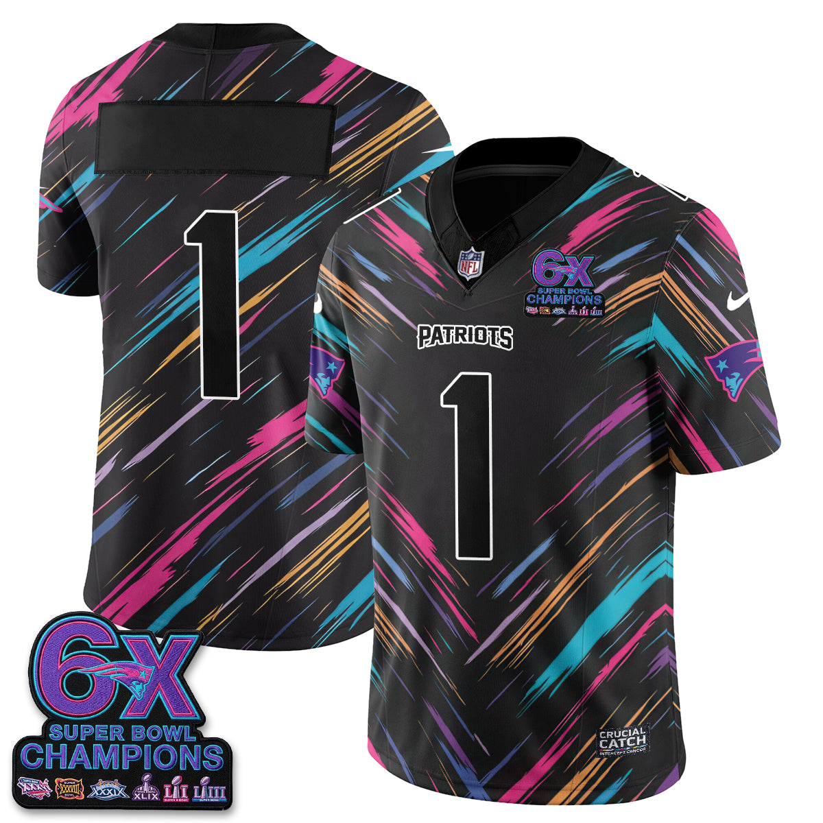 NE Intercept Cancer 2026 Edition Jersey - Stitched