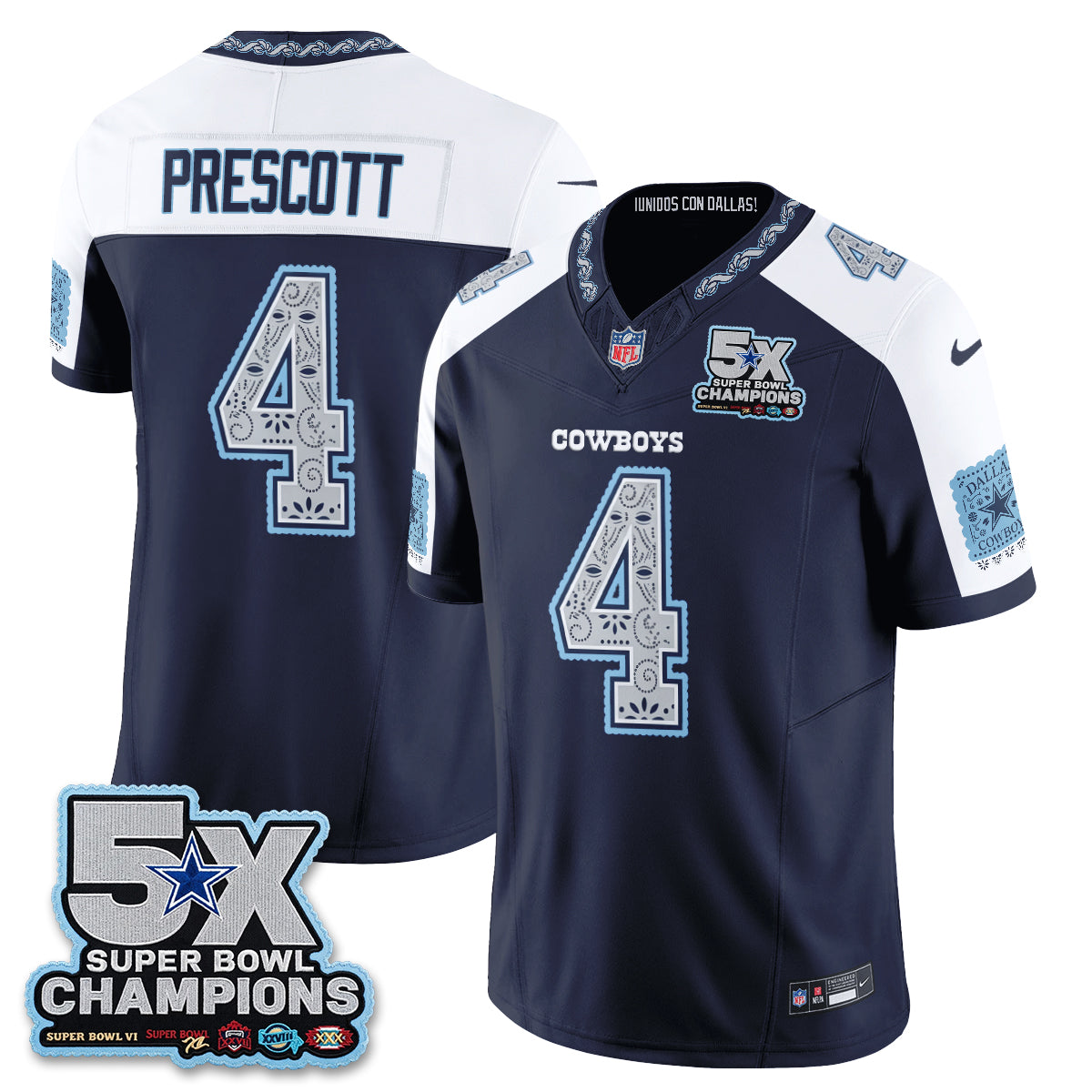 DAL 2026 Hispanic Month Edition Vapor Jersey - Stitched