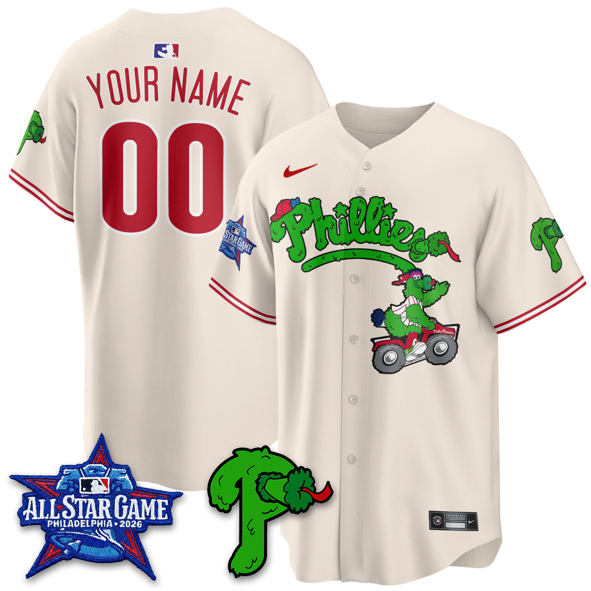 Philadelphia Phillies Phanatic Vapor Limited Custom Jersey V2- Stitched