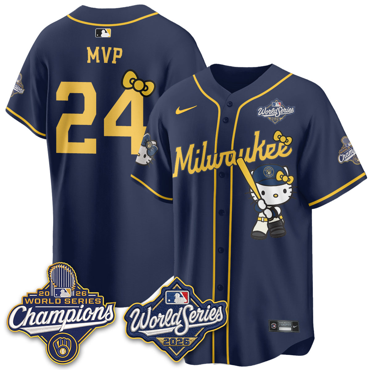 MIL 2026 WS Champions x Meow KT Vapor Jersey - Stitched