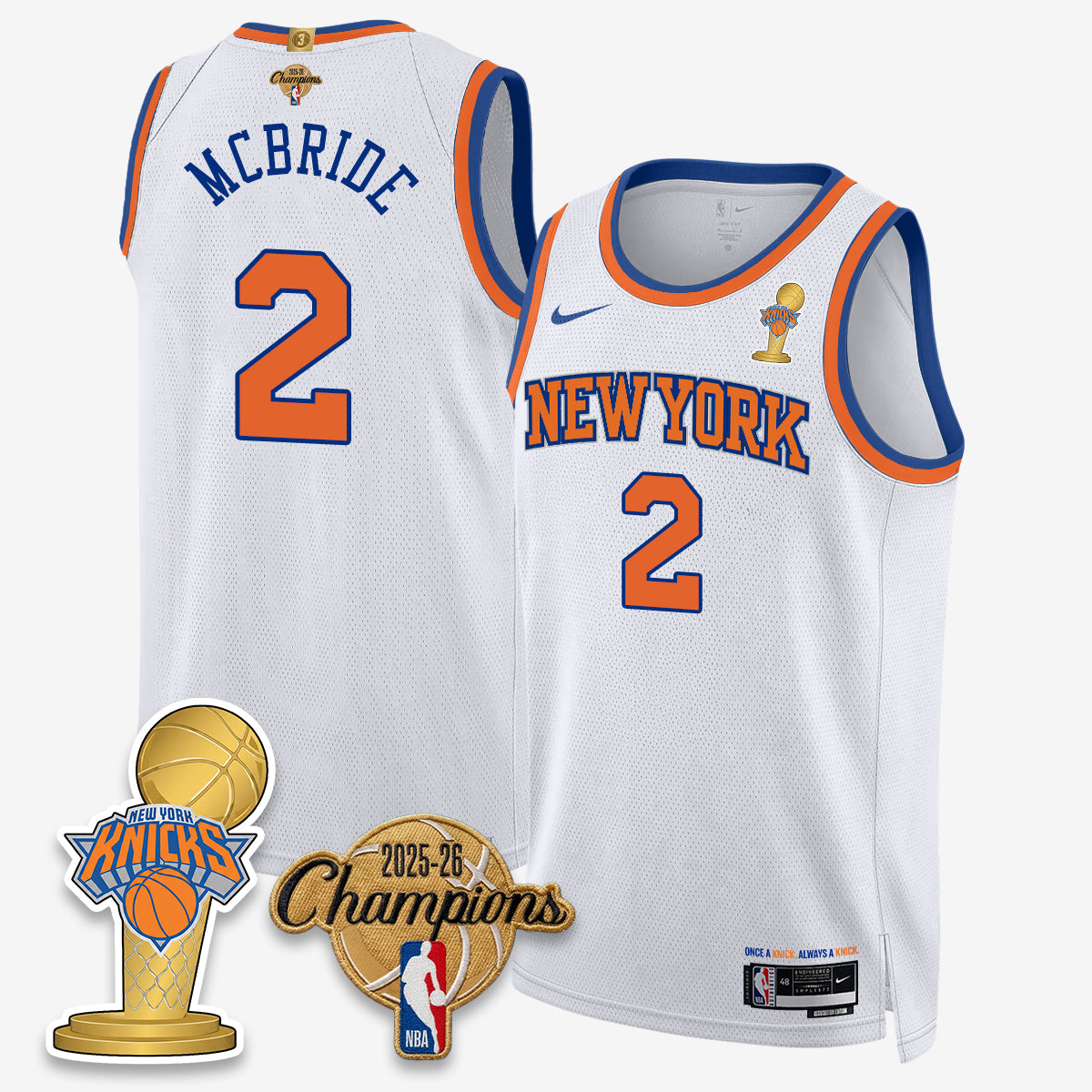 NYK 2026 NBA Champions Gold Edition Vapor Jersey - Stitched n3