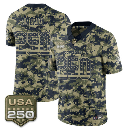 DAL 2026 Salute to Service Edition Vapor Jersey - Stitched