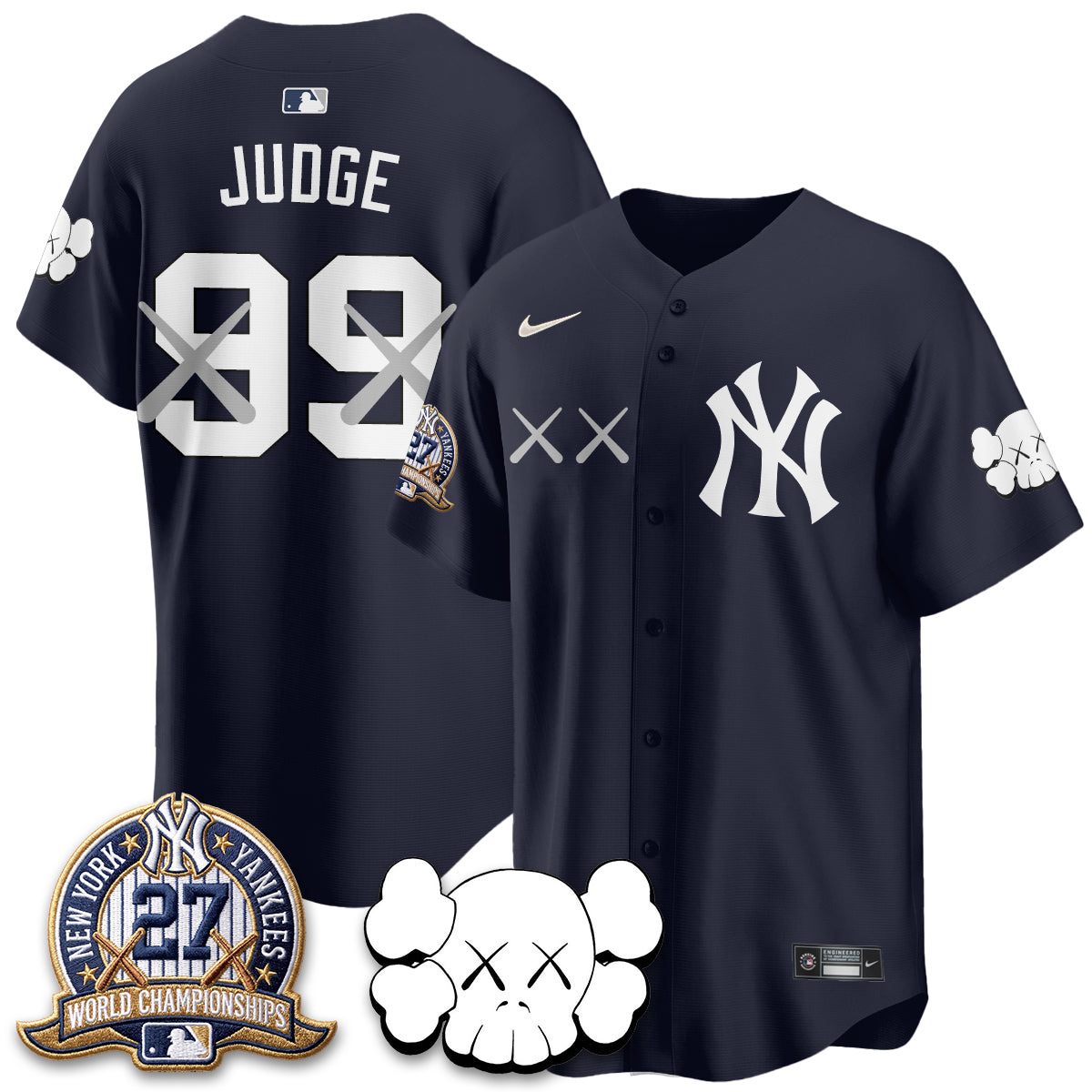 New York Yankees x KAWS Edition Vapor Jersey - Stitched