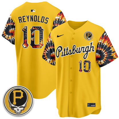 Pittsburgh Pirates x Grateful Dead Vapor Limited Jersey - Stitched