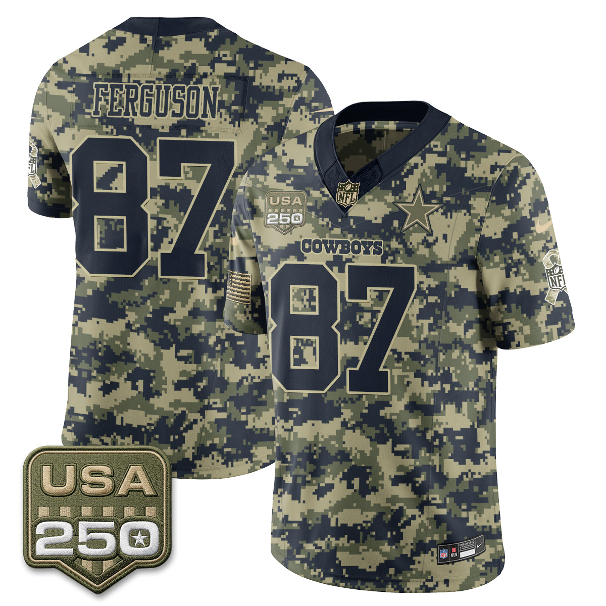 DAL 2026 Salute to Service Edition Vapor Jersey - Stitched