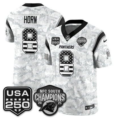 Carolina Panthers 2026 Salute To Service Edition Vapor Jersey - Stitched