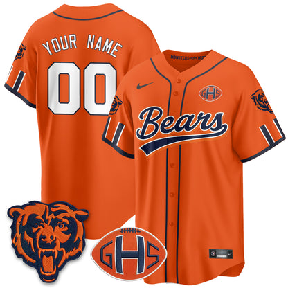 Chicago Bears 2026 Rivalries Baseball Vapor Custom Jersey - Stitched