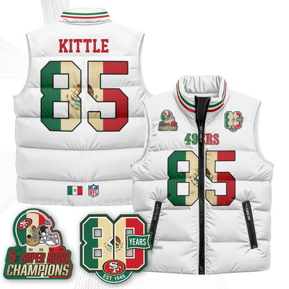 SF Mexico Style Puffer Vest - Printed