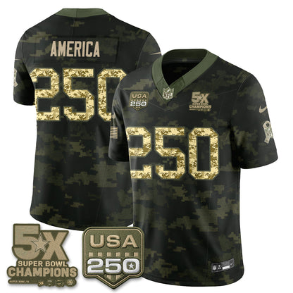 Dallas Cowboys 2026 Salute to Service Edition Vapor Jersey V2- Stitched
