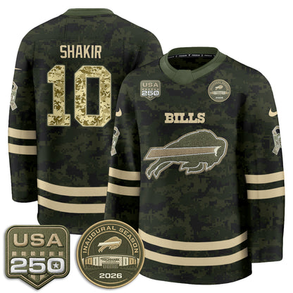 BUF 2026 Salute To Service Edition Hockey Jersey - Printed
