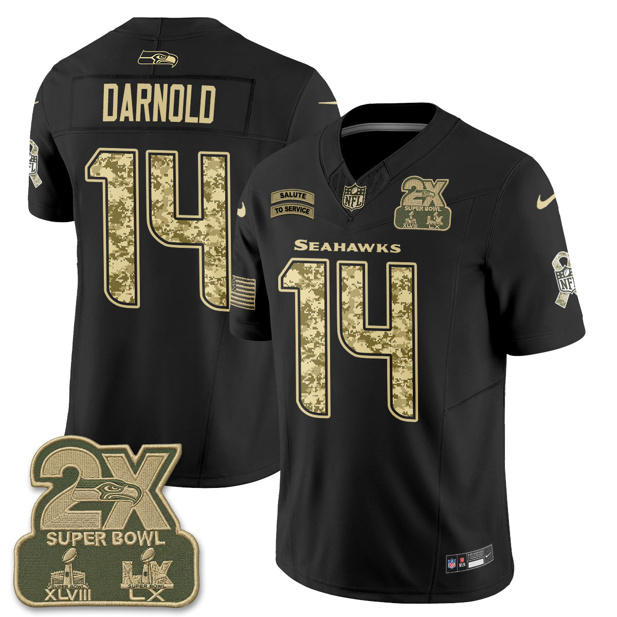 SEA 2026 Salute to Service Vapor Jersey - Stitched