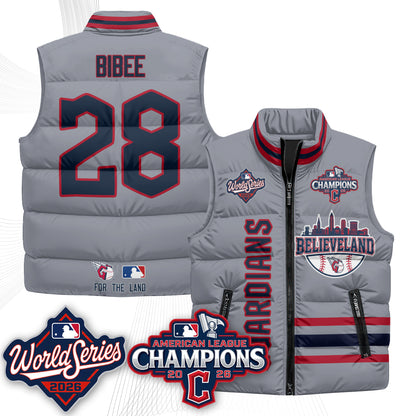 CLE 2026 AL Champions Puffer Vest - Printed