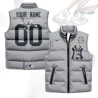 New York Yankees Edition Unisex Custom Puffer Vest - Printed