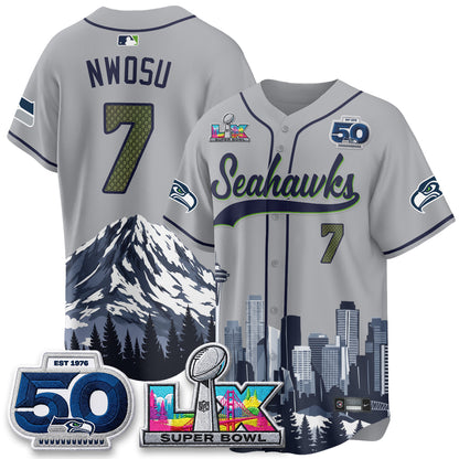 Seattle Seahawks City Edition Vapor Baseball Jersey - Stitch